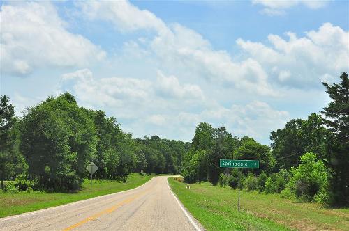 Springdale TX  road sign