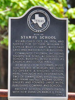 Stamps TX - Stamps School Historical Marker