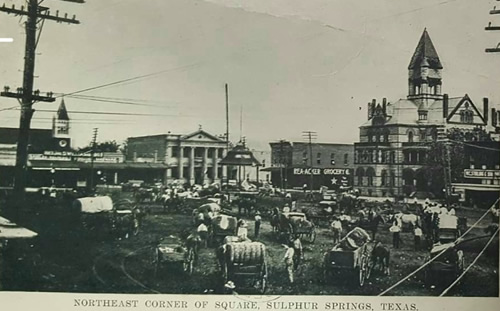 Sulphur Springs, Texas - Hopkins County Courthouse square