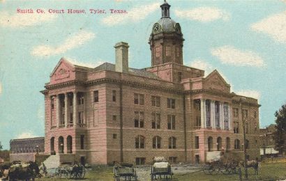  1910 Smith County Courthouse, Tyler, Texas post card