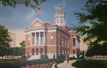  1910 Smith County Courthouse, Tyler, Texas old post card