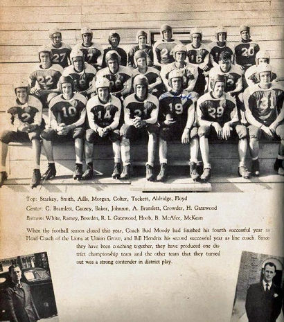 Union Grove Texas 1941 Football Team