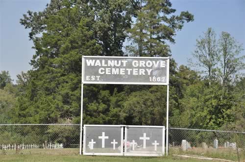 Walnut Grove TX Panola County - Walnut Grove Cemetery gate