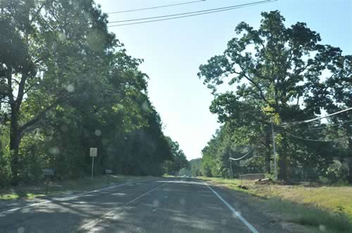 Wamba TX country road