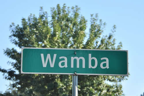 Wamba TX road sign