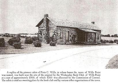 Wills Point Texas Finis C. Wills Cabin