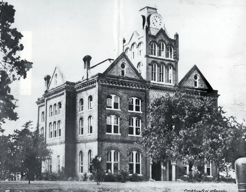 Tyler County Courthouse, Woodville, Texas  old photo