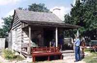 cabin in Pioneer Museum Fredericksburg Texas