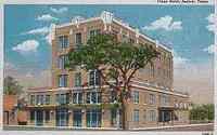 Plaza Hotel 1917 postcard Seguin Texas