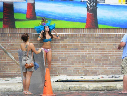 Tampa Florida Postcard  Mural  and Model