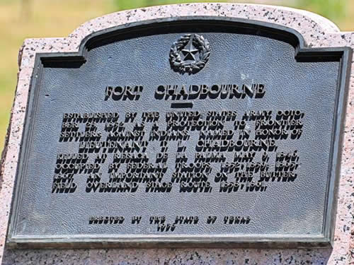 Coke County TX - Fort Chadbourne Centennial Marker