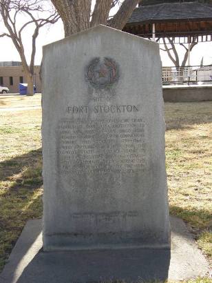 Sit of Fort Stockton Centennial Marker 