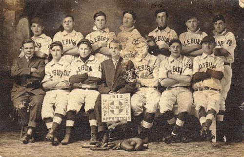 Zola with the Cleburne baseball team