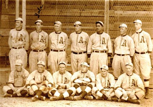 Zola with the Marshall Baseball team 