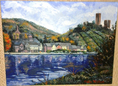 Germany Ludendorff Bridge Ruins painting by Ollie Fisher