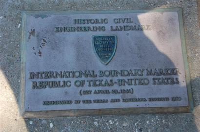 International Boundary Marker Republic of Texas-United States historic landmark