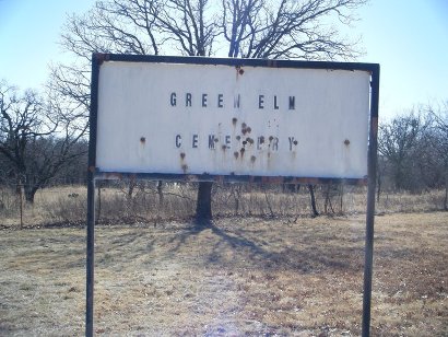 TX - Green Elm Cemetery Sign