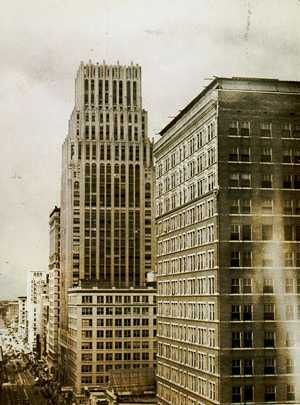 Houston Texas Gulf Building Downtown old photo