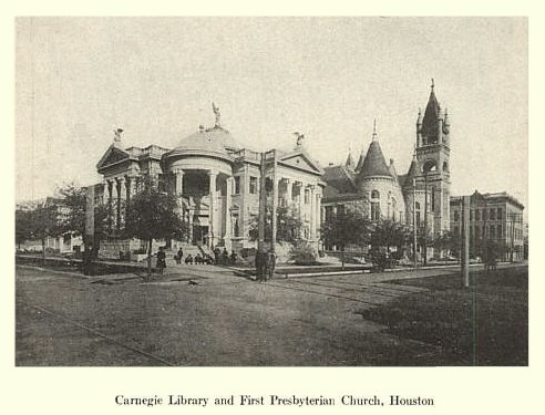 Houston TX - Carnegie Library & First Presbyterian Church