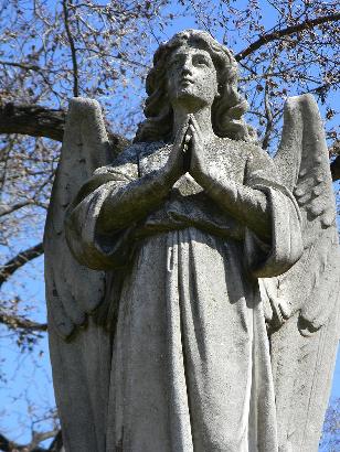 Houston TX - Olivewood Cemetery Baker Angel