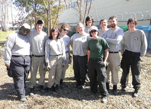 ouston, Texas - Olivewood Cemetery NCCC workers