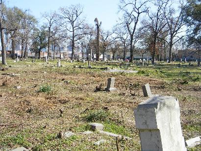 Houston TX - Historic Olivewood Cemetery overview 