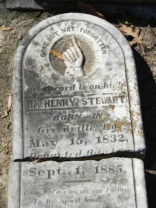 Houston TX - Olivewood Cemetery Rev Henry Stewart Grave