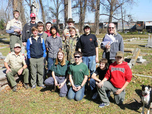 ouston, Texas - Olivewood Cemetery Scout Troop