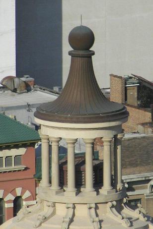 TX 1910 Harris County Courthouse Dome Cap