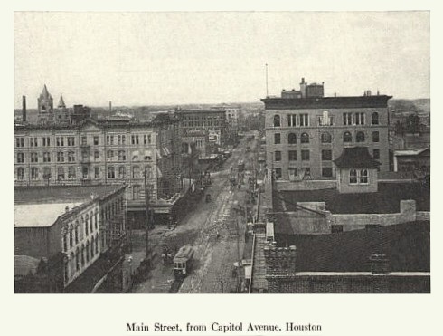 Houston TX - Main Street  from Capitol Avenue