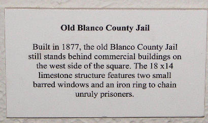 Blanco TX -  Old Blanco County Jail