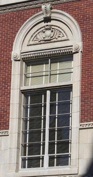 Dallas County Jail front window,  Dallas Texas