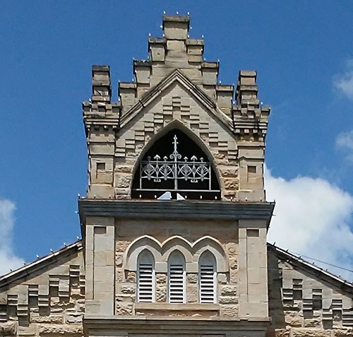 Fayette County Jail tower detail, La Grange, Texas