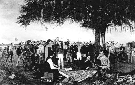 Surrender Of San Jacinto 1886 painting by William Huddle