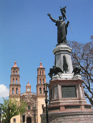 Father Miguel Hidalgo Statue in front of Dolores Church