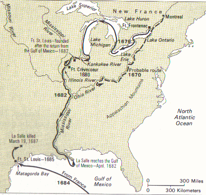 Map of Lasalle Expeditions