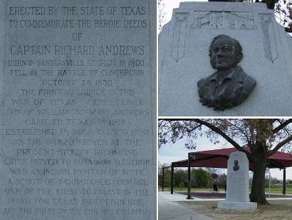 Captain Richard Andrews Texas Centennial Marker