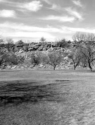 Paint Rock TX Indian Pictograph Bluff