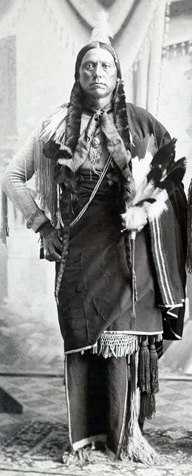 Quanah Parker in ceremonial attire