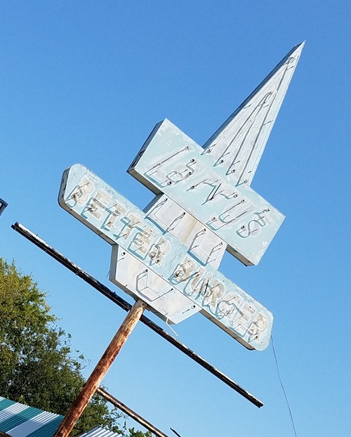 Abilene TX - Larry's Better Burger Neon Sign