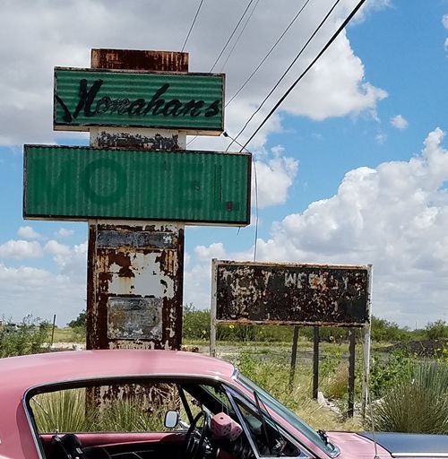 Monahans TX - Monahans Motel vintage sign 