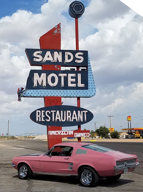 Van Horn TX - Sands Motel Restaurant neon sign 