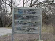 Route 66 Bridge sign