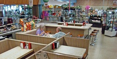 Hamlin Drugs lunch counter