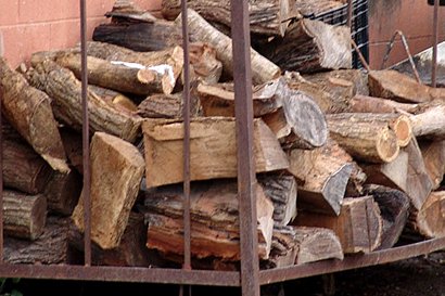 McAllen TX Lone Star BBQ Mesquite Wood Pile