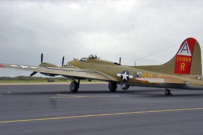 B-17 bomber at Aransas County Airport