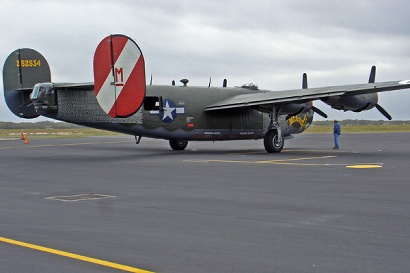 B-24 bomber at Aransas County Airport