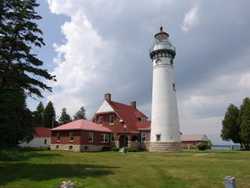 Lighthouse at Seul Choix Point, Gulliver, Michigan