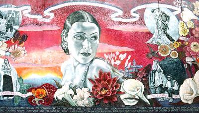 Delores del Rio - Mural - Hollywood, California