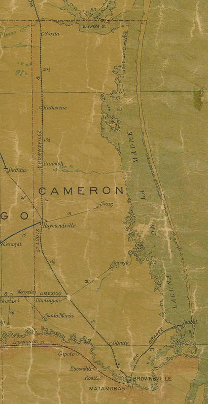 TX Cameron County 1920s Map